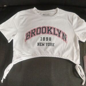 Pink Label - Side Tie Drawstrings Crop Top